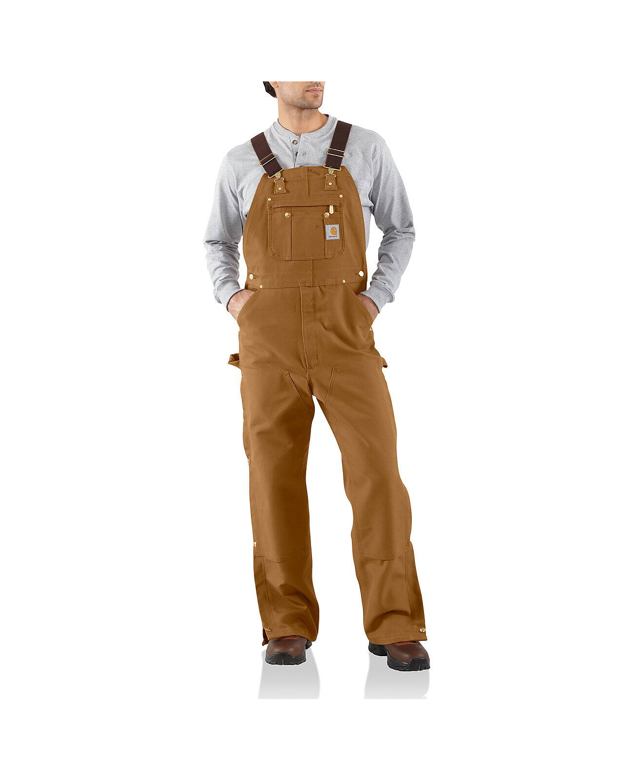 Carhartt Men's Loose Fit Firm Duck Overall Zip To Thigh (new R37) #106671