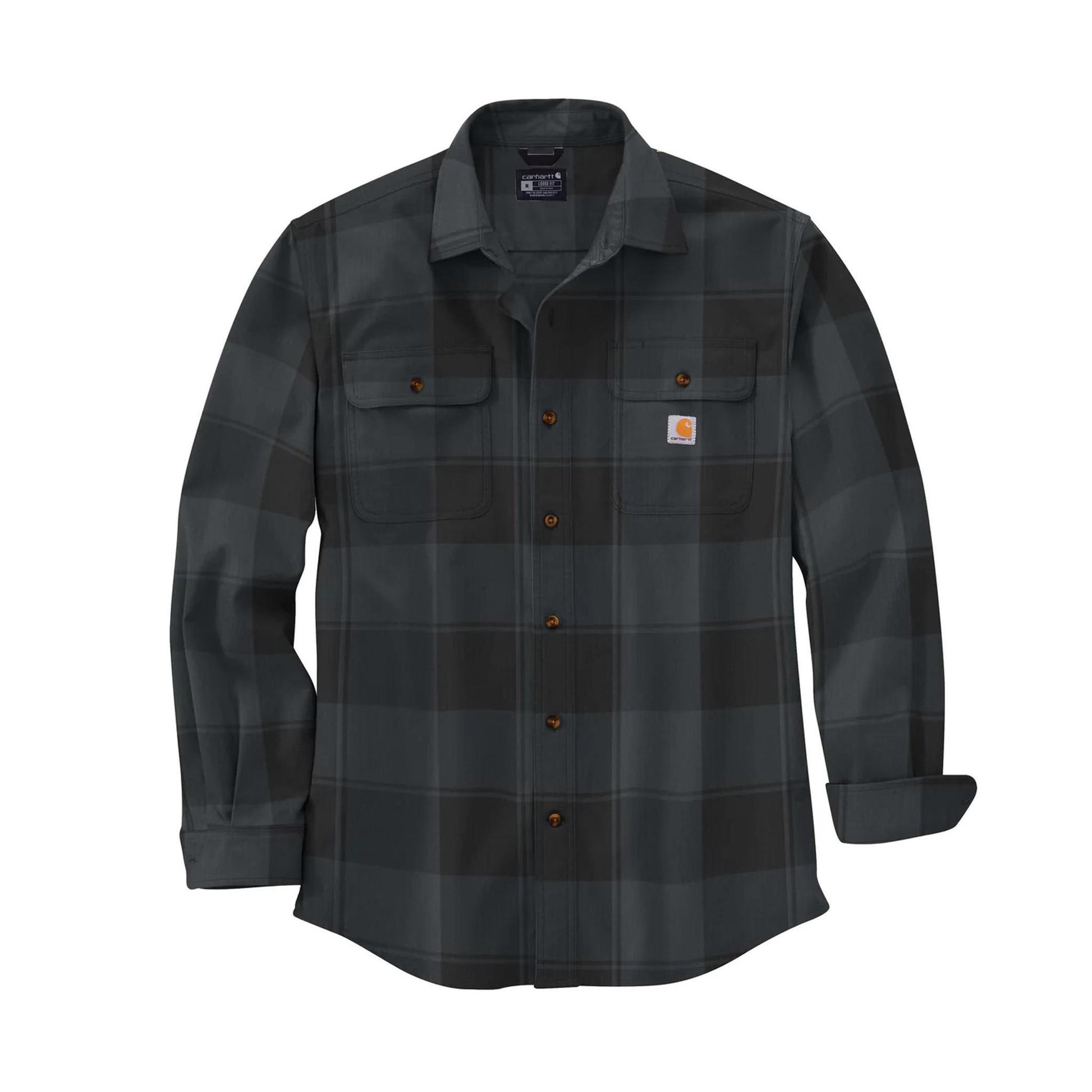 Carhartt Men's Loose Fit Heavyweight Flannel Long-Sleeve Plaid