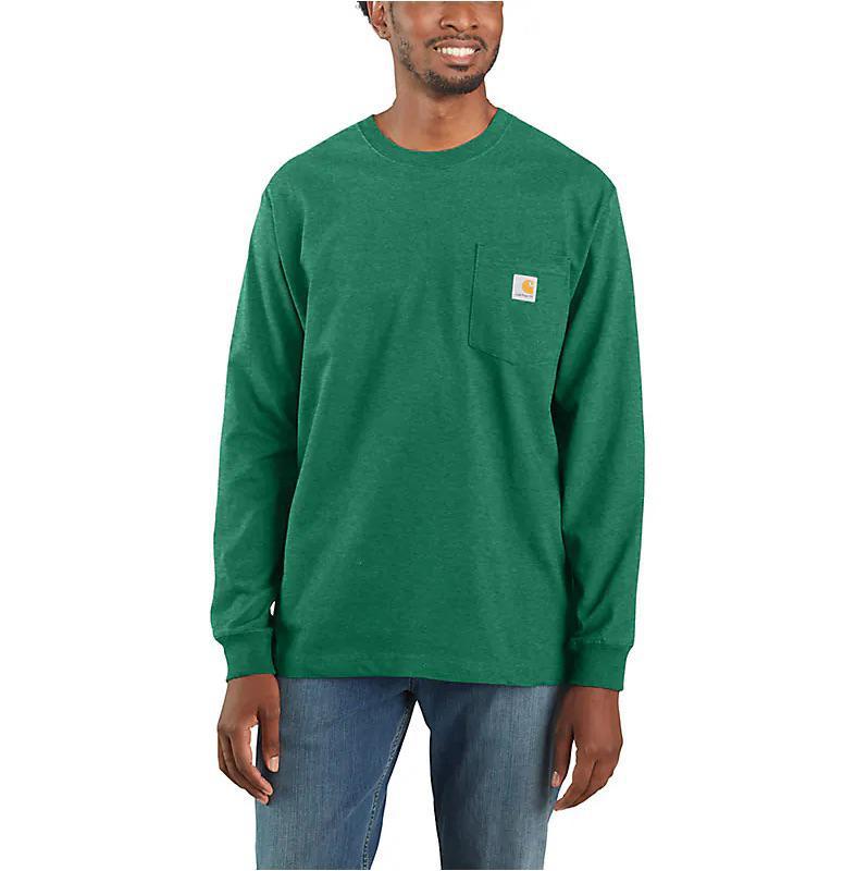 Carhartt Men's Loose Fit Heavyweight Long Sleeve Pocket T-Shirt K126-G55