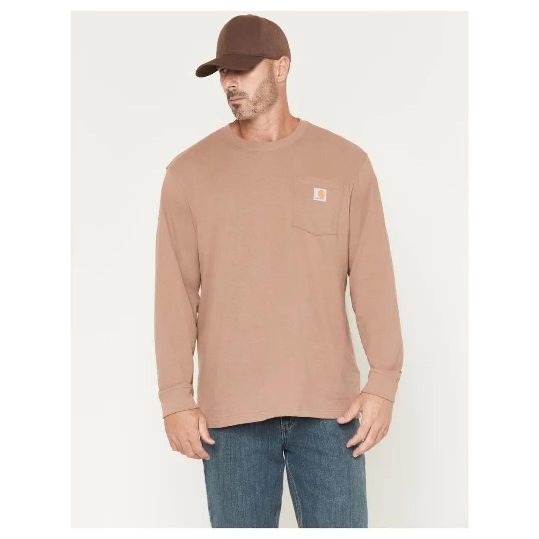 Carhartt Men's Loose Fit Heavyweight Long Sleeve T-Shirt with Pocket weis-western-wear