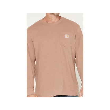 Carhartt Men's Loose Fit Heavyweight Long Sleeve T-Shirt with Pocket weis-western-wear