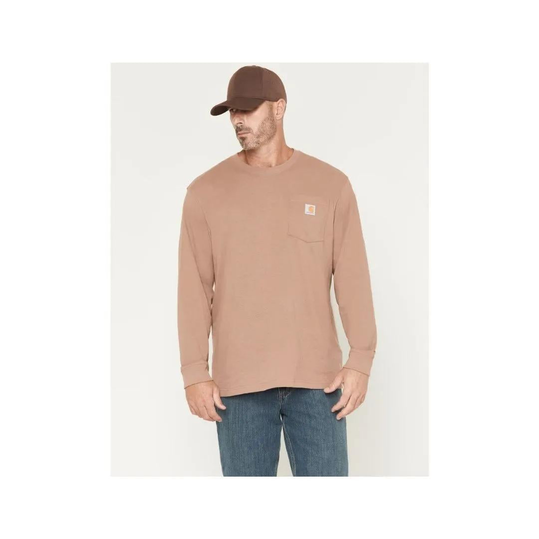 Carhartt Men's Loose Fit Heavyweight Long Sleeve T-Shirt with Pocket weis-western-wear