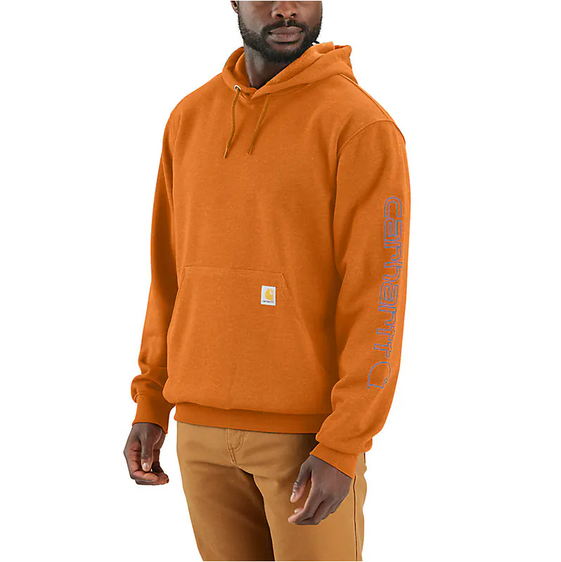 Carhartt Men's Loose Fit Sleeve Graphic Hoodie K288 (Q90, HH7, BLM)