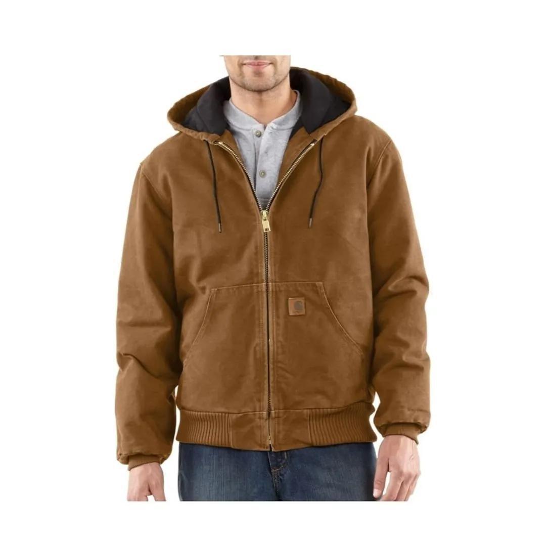 Carhartt Men's Quilted Flannel-Lined Sandstone Active Jacket weis-western-wear