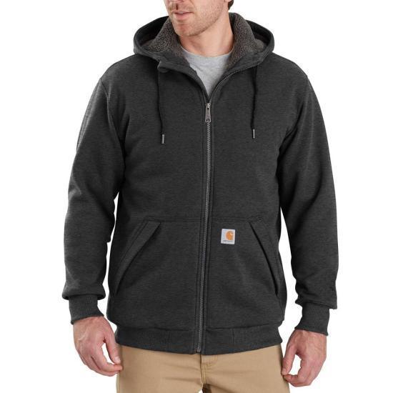Carhartt Men's Rain Defender Hoodie Relaxed Fit Midweight Sherpa Full Zip 103308