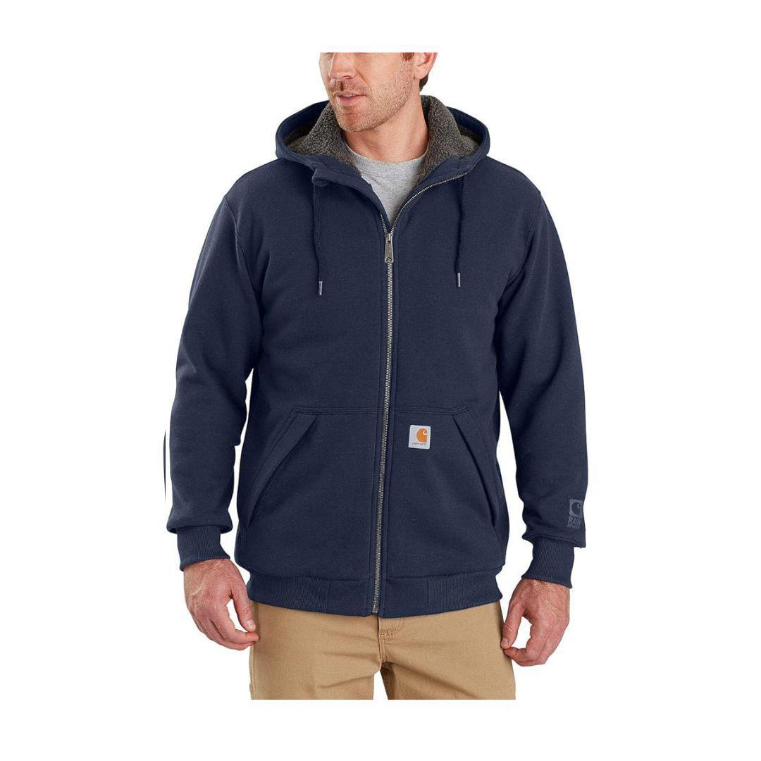 Carhartt Men's Rain Defender Hoodie Relaxed Fit Midweight Sherpa Full Zip 103308