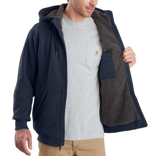 Carhartt Men's Rain Defender Hoodie Relaxed Fit Midweight Sherpa Full Zip 103308