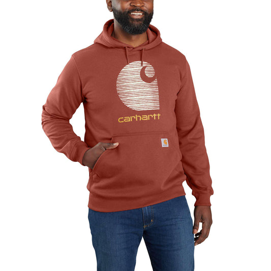 Carhartt Men’s Rain Defender Loose Fit Midweight "C" Logo Graphic Sweatshirt