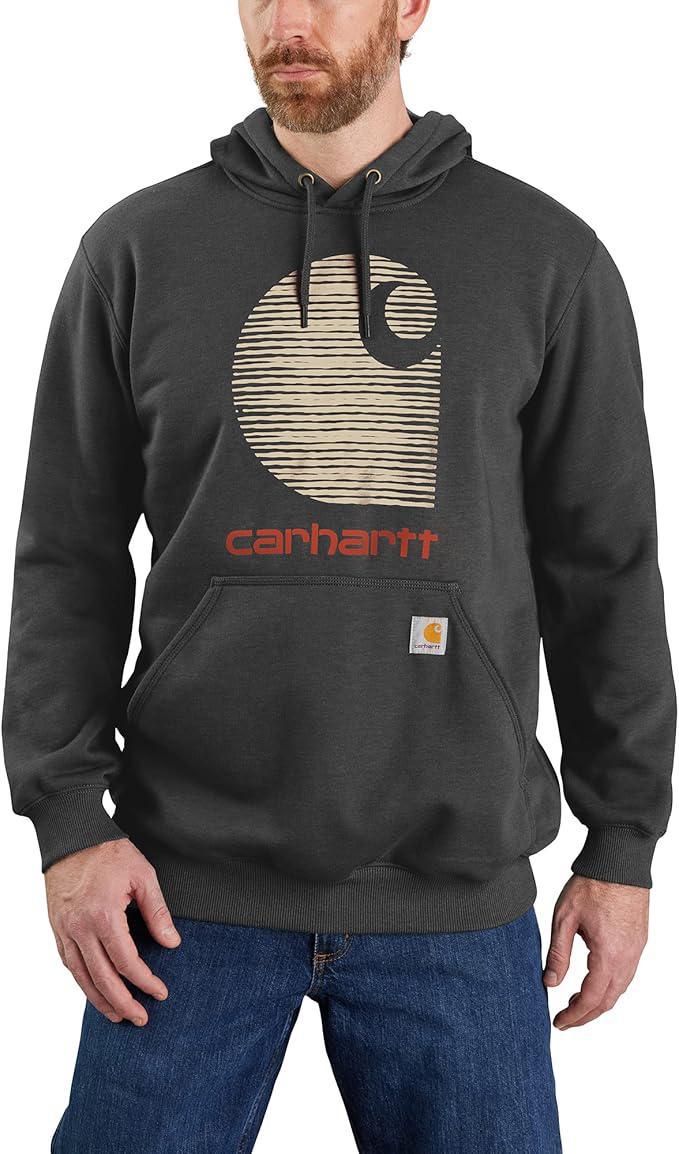 Carhartt Men’s Rain Defender Loose Fit Midweight "C" Logo Graphic Sweatshirt
