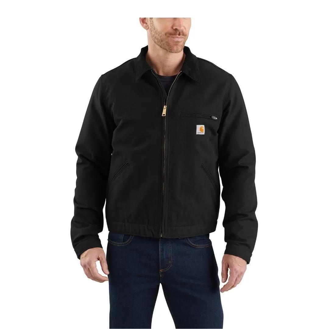 Carhartt Men’s Relaxed Fit Duck Blanket- Lined Detroit Jacket