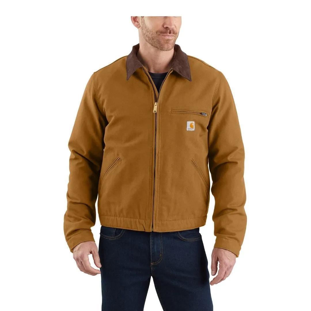 Carhartt Men’s Relaxed Fit Duck Blanket- Lined Detroit Jacket