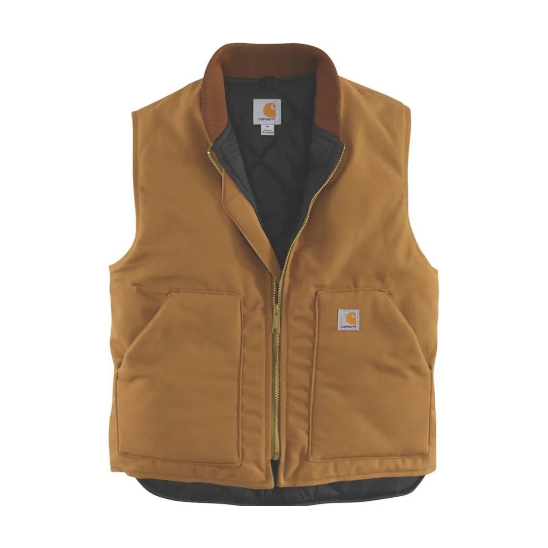 Carhartt Men's Relaxed Fit Firm Duck Insulated Rib Collar Vest weis-western-wear
