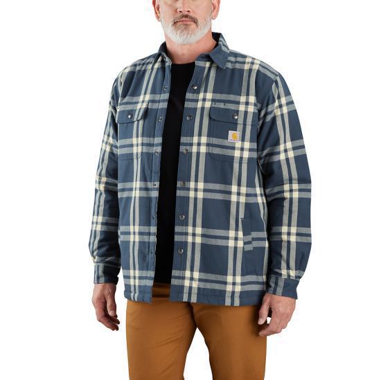 Carhartt Men's Relaxed Fit Flannel Sherpa-Lined Jacket 106354