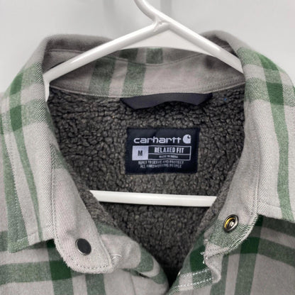 Carhartt Men's Relaxed Fit Flannel Sherpa-Lined Jacket 106354