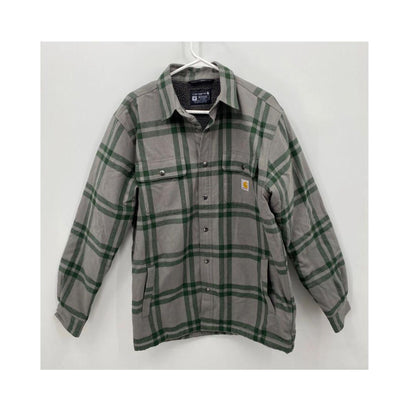 Carhartt Men's Relaxed Fit Flannel Sherpa-Lined Jacket 106354