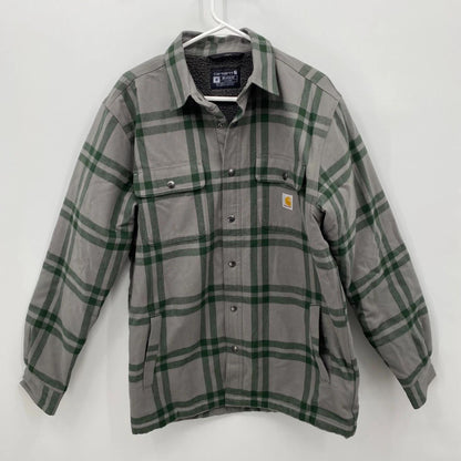 Carhartt Men's Relaxed Fit Flannel Sherpa-Lined Jacket 106354