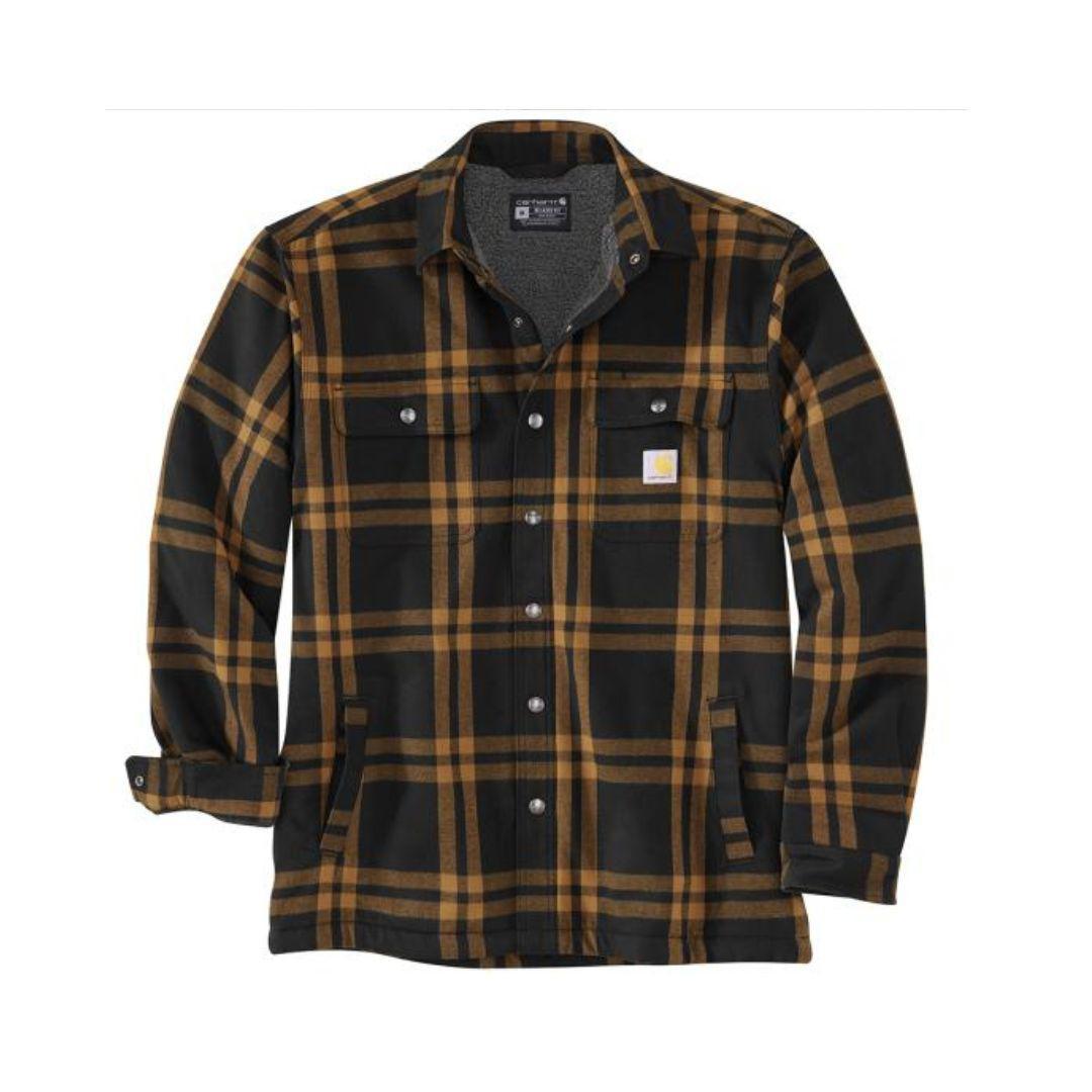 Carhartt Men's Relaxed Fit Flannel Sherpa-Lined Jacket 106354