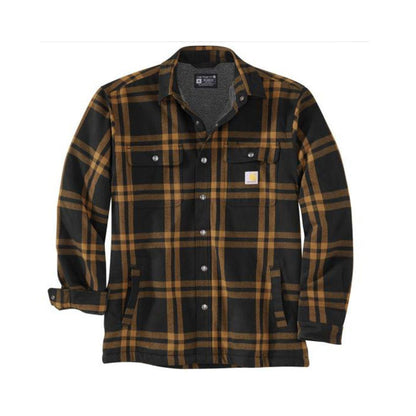 Carhartt Men's Relaxed Fit Flannel Sherpa-Lined Jacket 106354