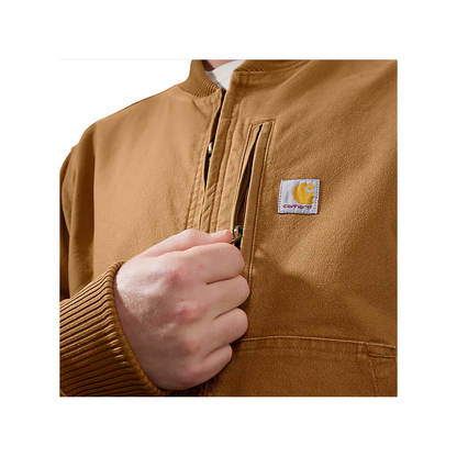 Carhartt Men's Rugged Flex® Duck Relaxed Fit Bomber Jacket weis-western-wear