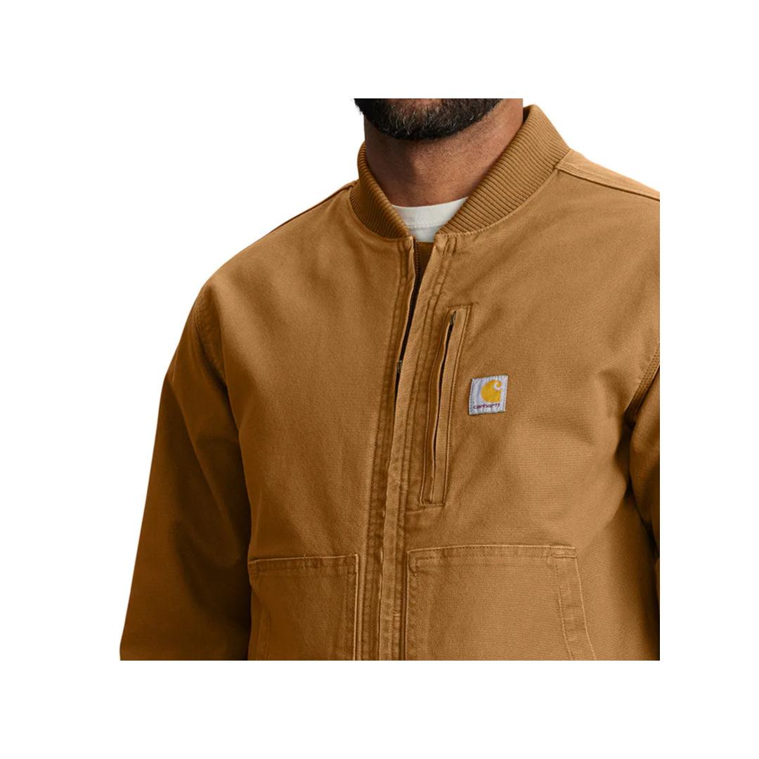 Carhartt Men's Rugged Flex® Duck Relaxed Fit Bomber Jacket weis-western-wear