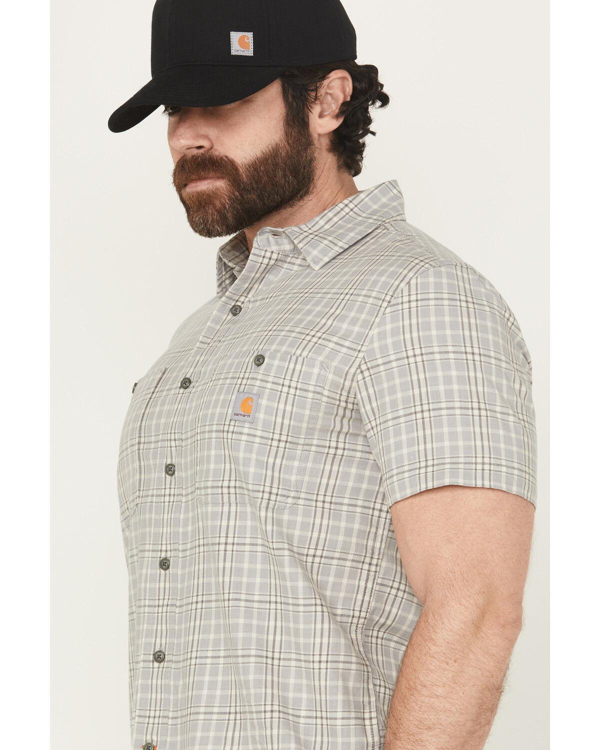 Carhartt Men's Rugged Flex® Relaxed Fit Lightweight Short Sleeve Plaid
