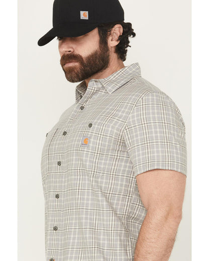 Carhartt Men's Rugged Flex® Relaxed Fit Lightweight Short Sleeve Plaid