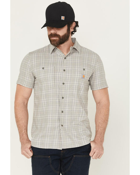 Carhartt Men's Rugged Flex® Relaxed Fit Lightweight Short Sleeve Plaid