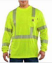 Carhartt Men's Shirt Work Flame Resistant CAT-2 High Vis Long Sleeve T-Shirt FRK003