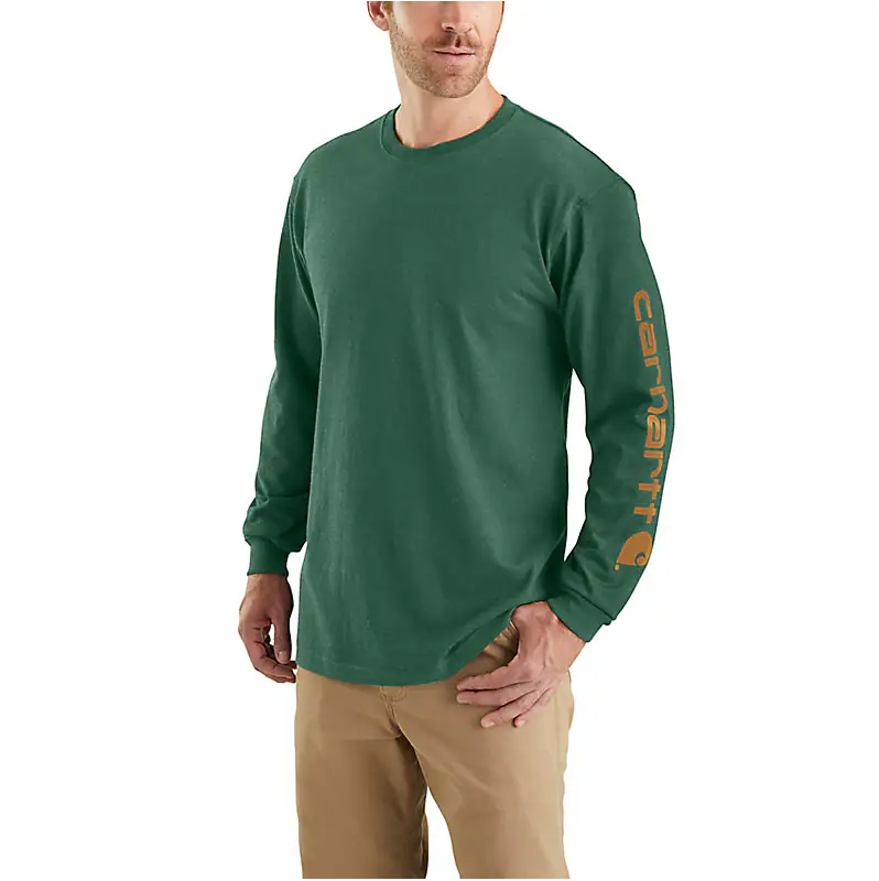 Carhartt Men’s T-Shirt Long Sleeve Loose weis-western-wear