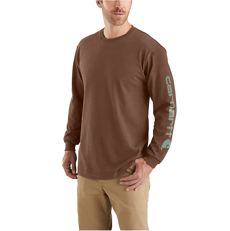 Carhartt Men’s T-Shirt Long Sleeve Loose weis-western-wear