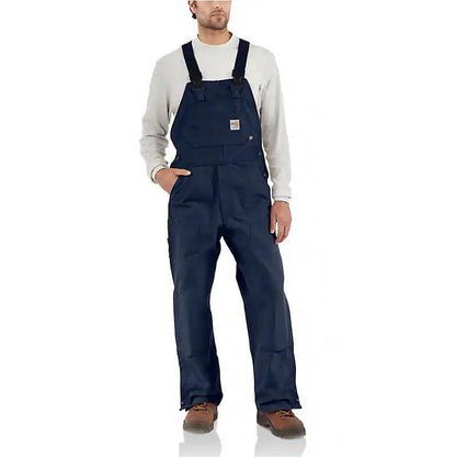 Carhartt Men's Unlined Flame-Resistant Bibs FR NAVY