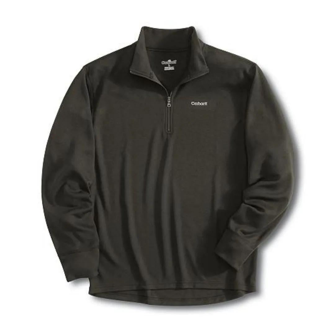 Carhartt Men's Work-Dry Midweight Thermal Zip Mock Neck Top weis-western-wear