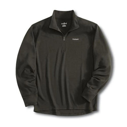 Carhartt Men's Work-Dry Midweight Thermal Zip Mock Neck Top weis-western-wear
