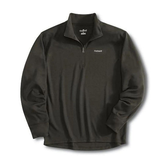 Carhartt Men's Work-Dry Midweight Thermal Zip Mock Neck Top