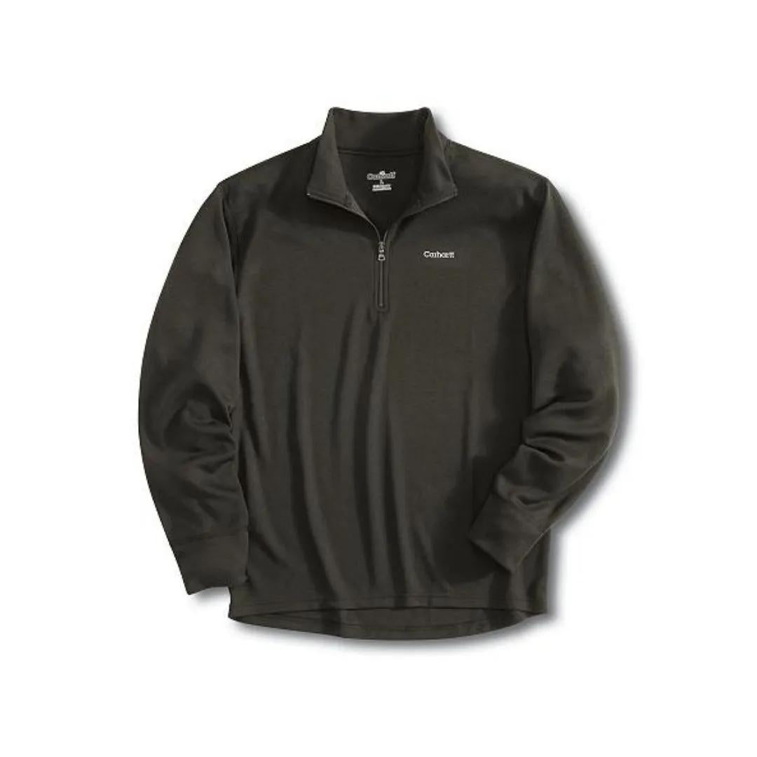 Carhartt Men's Work-Dry Midweight Thermal Zip Mock Neck Top weis-western-wear