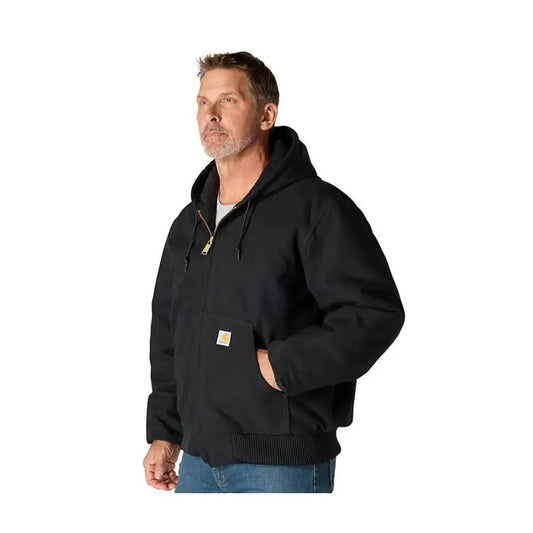 Carhartt Mens Loose Fit Firm Duck Insulated Flannel-lined Active Jac Jacket