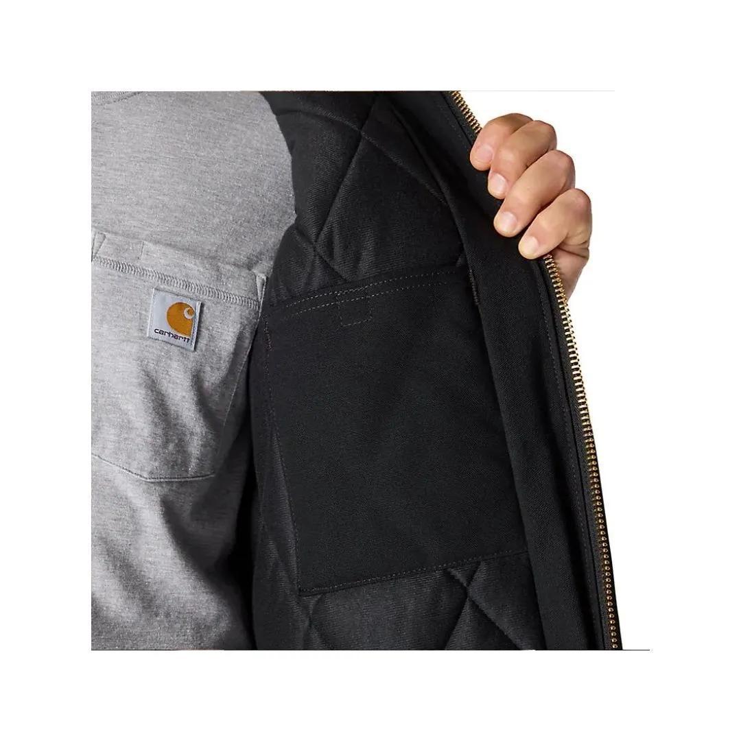 Carhartt Men's Loose Fit Firm Duck Insulated Flannel-lined Active Jac Jacket weis-western-wear