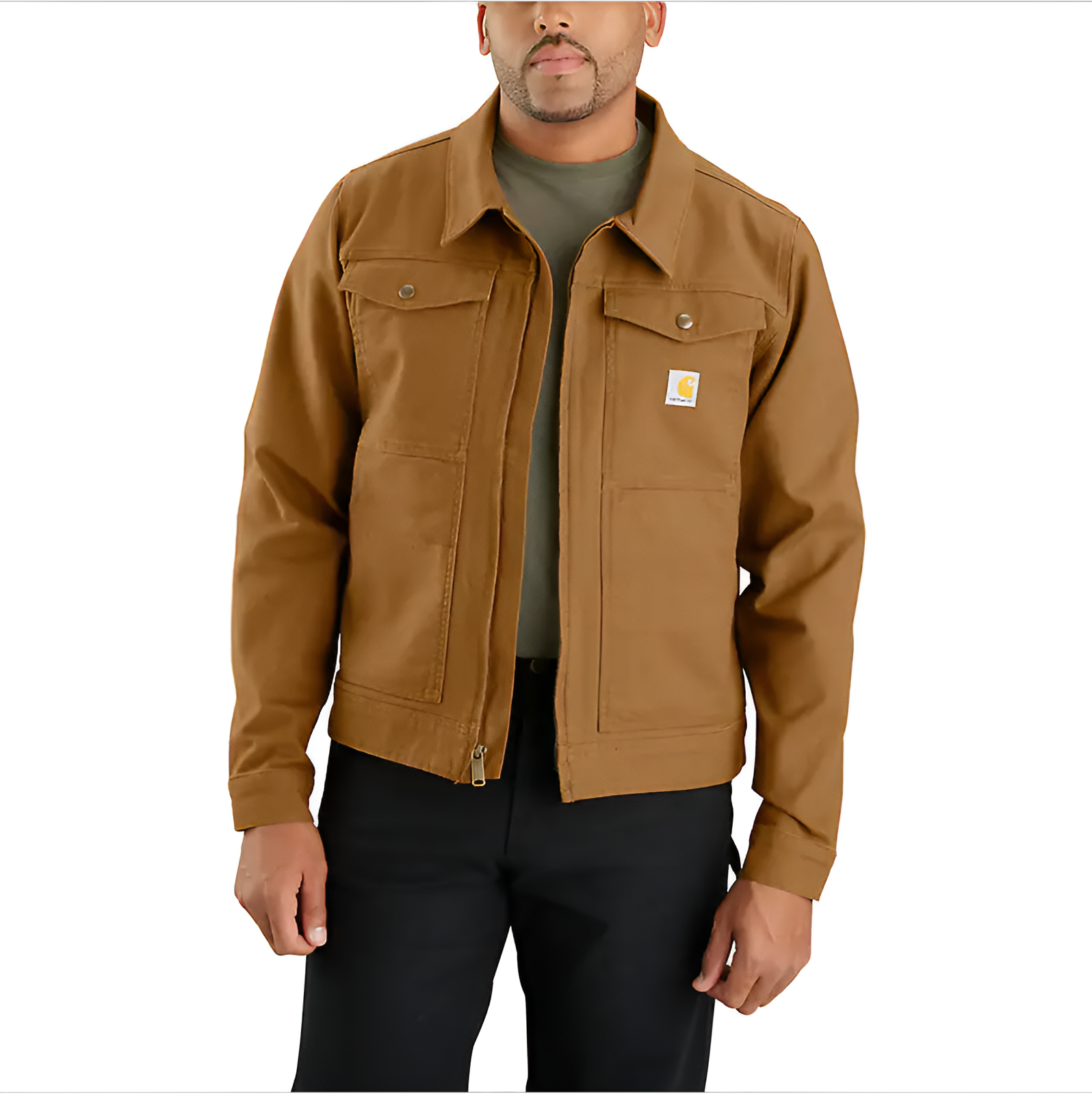 Carhartt Rugged Flex Relaxed Fit Duck Jacket weis-western-wear