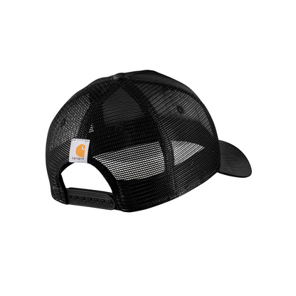 Carhartt Rugged Flex® Twill Mesh-Back Script Patch Cap Black weis-western-wear