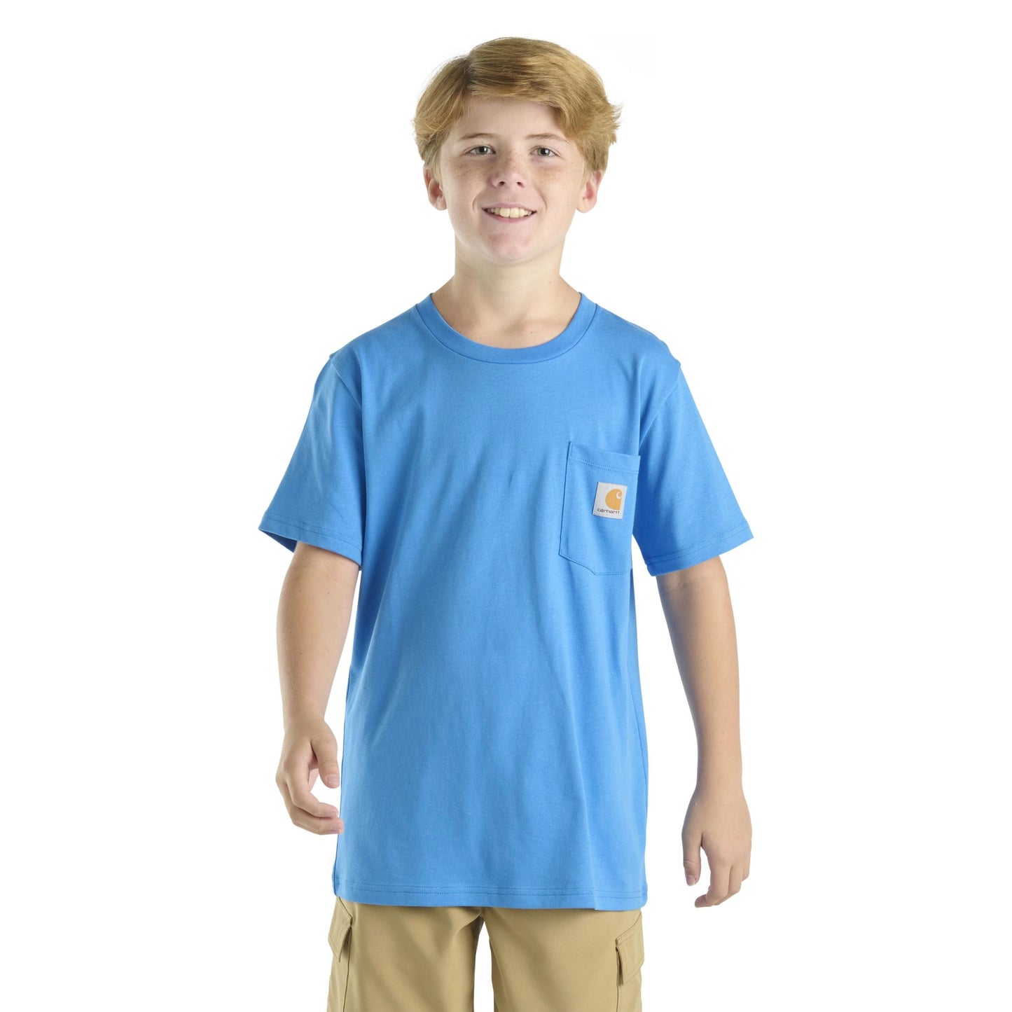 Carhartt Toddler Boy's Short Sleeve Pocket T-Shirt In Bright Blue