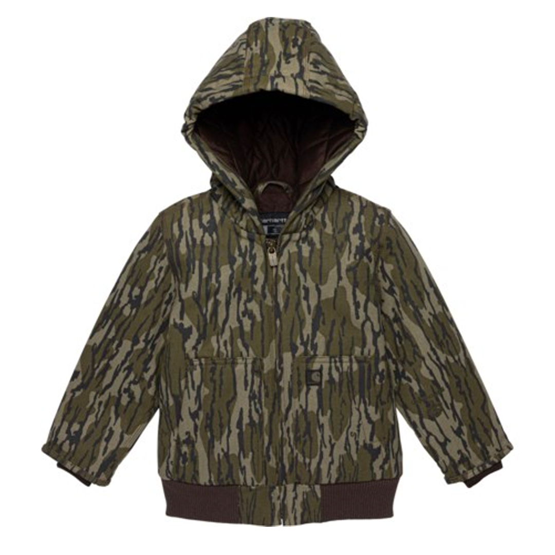 Carhartt Toddler/Boys Canvas Insulated Hooded Camouflage Active Jacket