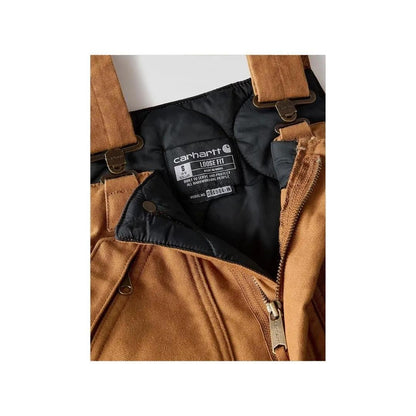 Carhartt Women’s Bib Overalls Insulated Loose Fit Washed Duck