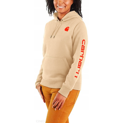 Carhartt Women's Hoodie Relaxed Fit Graphic Pullover 102791 Seasonal Colours