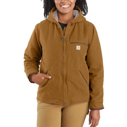 Carhartt Women's Loose Fit Washed Duck Sherpa Lined Jacket 104292