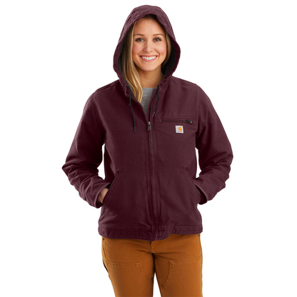 Carhartt Women's Loose Fit Washed Duck Sherpa Lined Jacket 104292