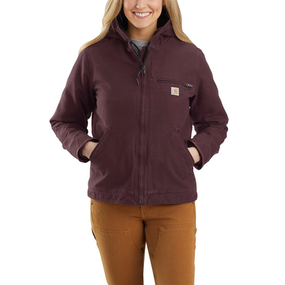 Carhartt Women's Loose Fit Washed Duck Sherpa Lined Jacket 104292