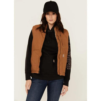Carhartt Women's Vest Sherpa Lined Washed Duck 104224
