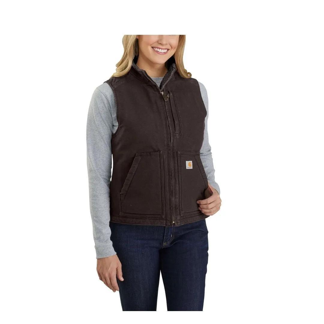 Carhartt Women's Vest Sherpa Lined Washed Duck 104224