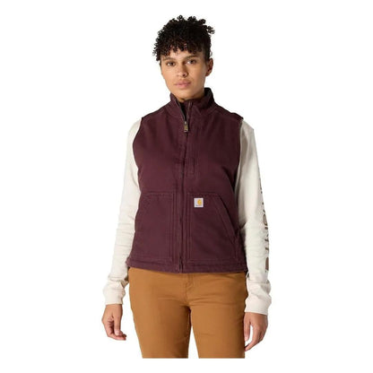 Carhartt Women's Vest Sherpa Lined Washed Duck 104224