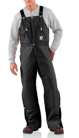 Carhartt Work Men's Bib Overalls Lined Duck -Clearance
